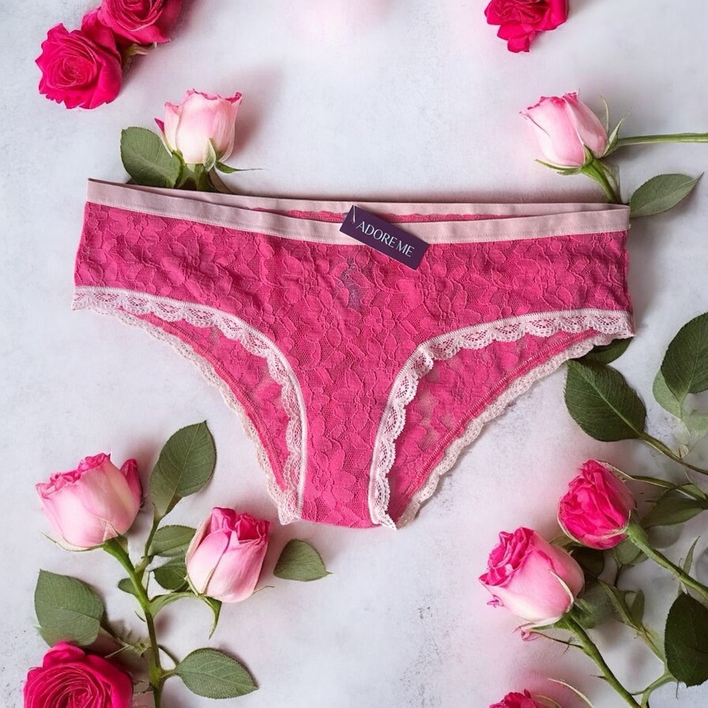 Adore Me Fuchsia Lace Panty